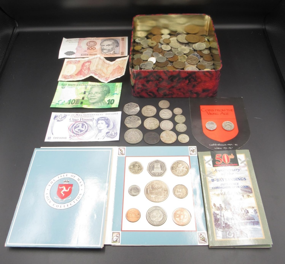 Assorted collection of GB, Commonwealth and International coins & bank notes