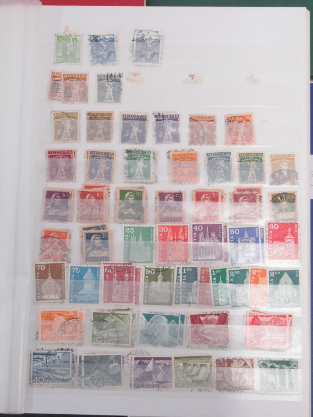 Stamp album cont. Polish stamps, stamp album of French Stamps, a folder cont. stamps and postcards - Image 11 of 24