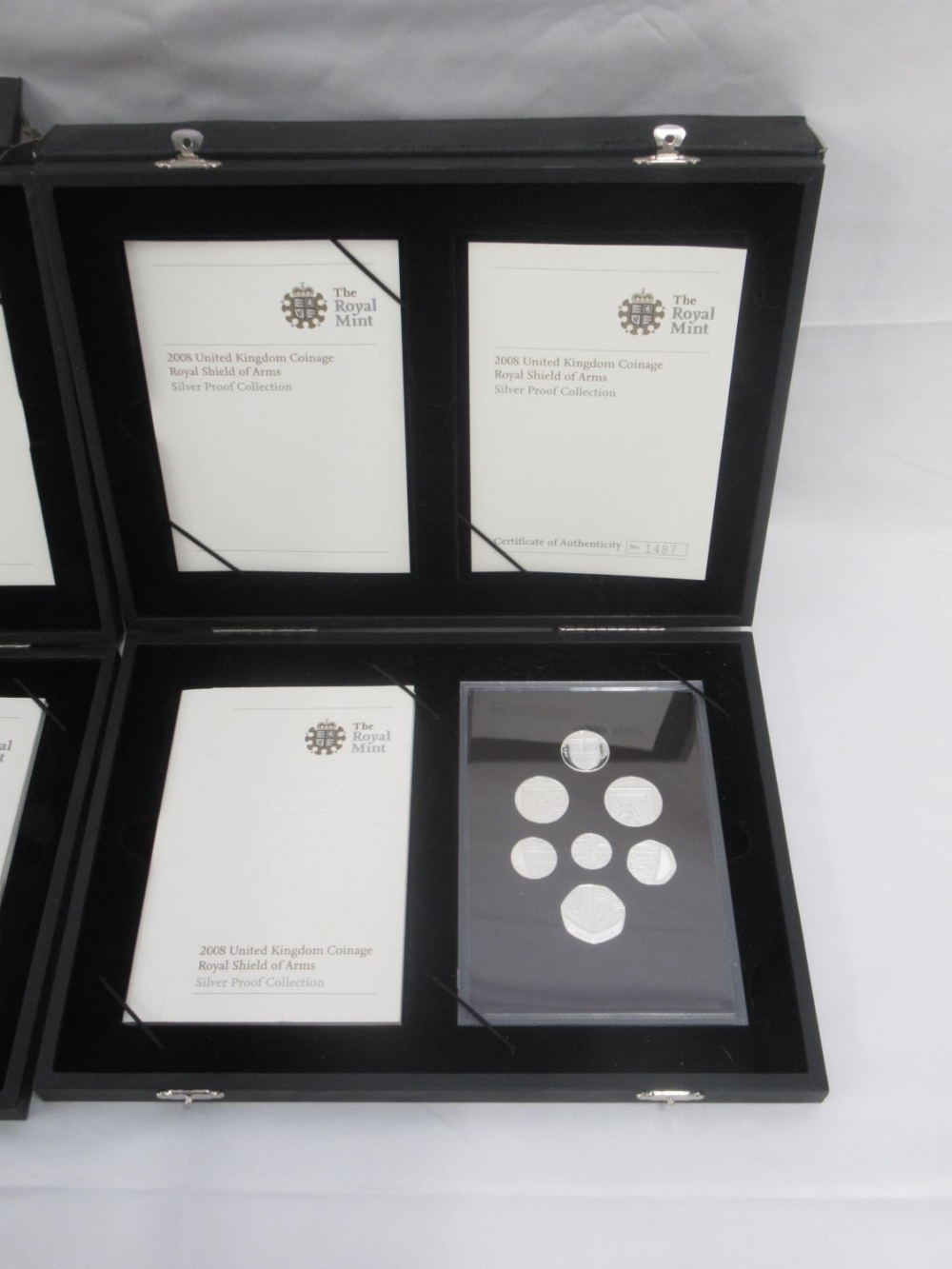 The Royal Mint - 2008 United Kingdom Coinage Royal Shield of Arms Silver Proof Collection Limited - Image 2 of 5