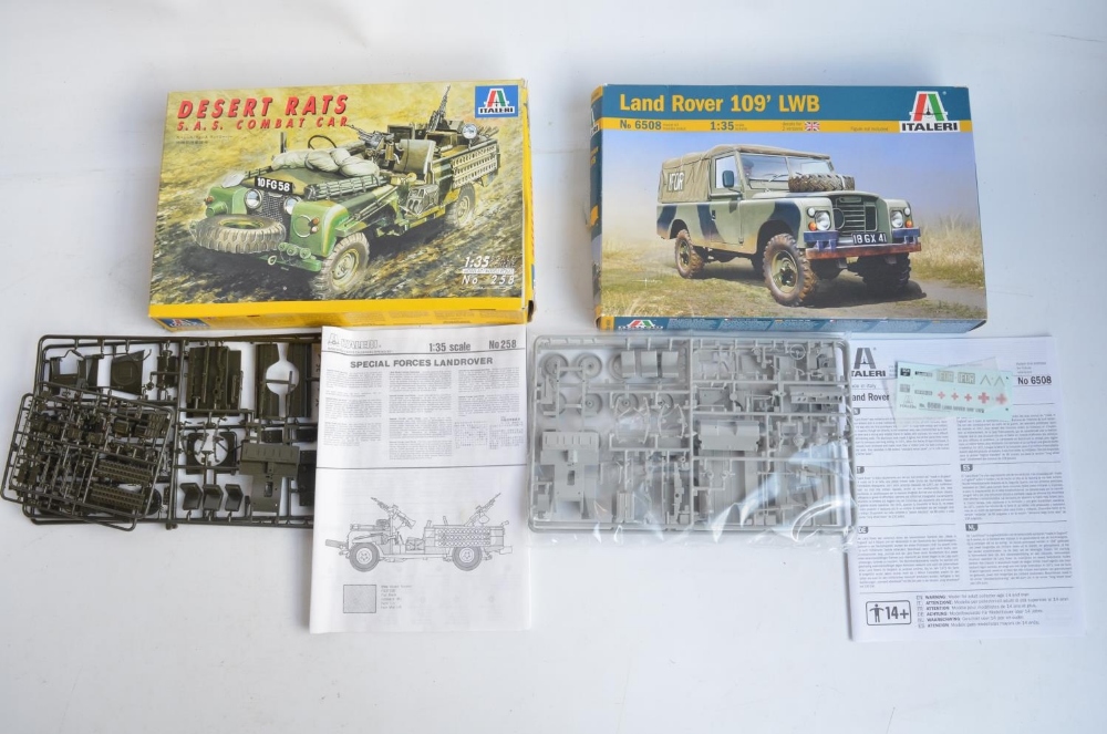 Ten unbuilt 1/35 post war British tank and military vehicle plastic model kits from Amusing Hobby, - Image 6 of 8