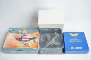 Three Corgi Aviation Archive 1/72 scale diecast model aircraft to include AA34107 Buccaneer S.2B