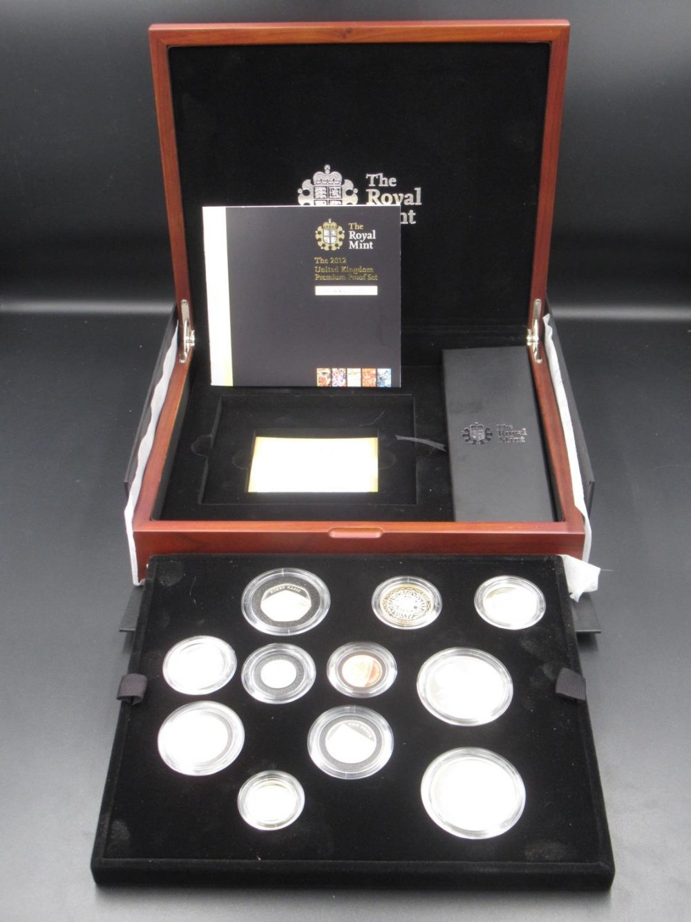 Royal Mint - The 2012 United Kingdom Premium Proof Collection,a eleven coin set fitted issue case