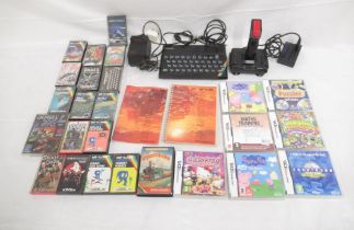 Sinclair ZX Spectrum with joy stick, 18 games and 7 Nintendo DS games