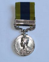 Indian General Service Medal with clasp. Waziristan 1921-24. To 6584209 Pte J.S. Shannon. 1st