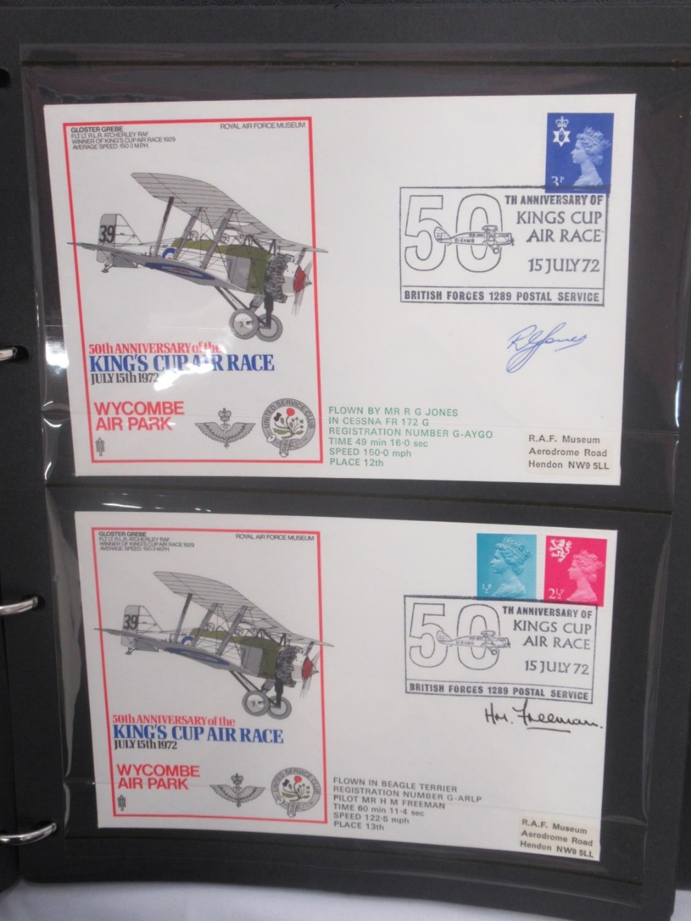 Large and impressive one owner collection of Hendon RAF Museum and other flown covers, with - Image 3 of 11