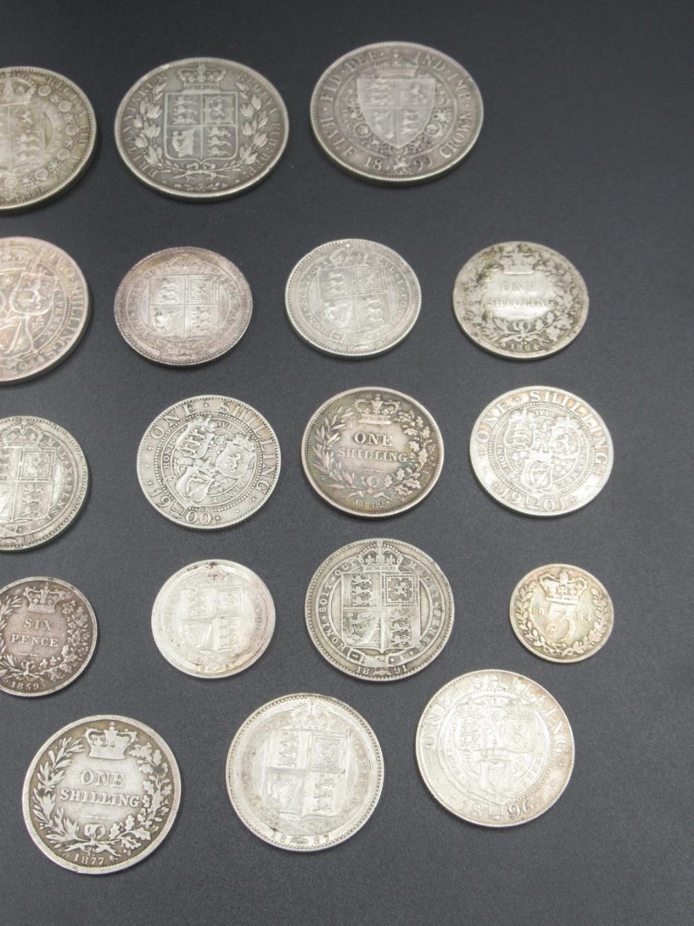 Collection of assorted Queen Victoria shillings, six pence, three pence, etc. (gross 8.36ozt) - Image 2 of 6