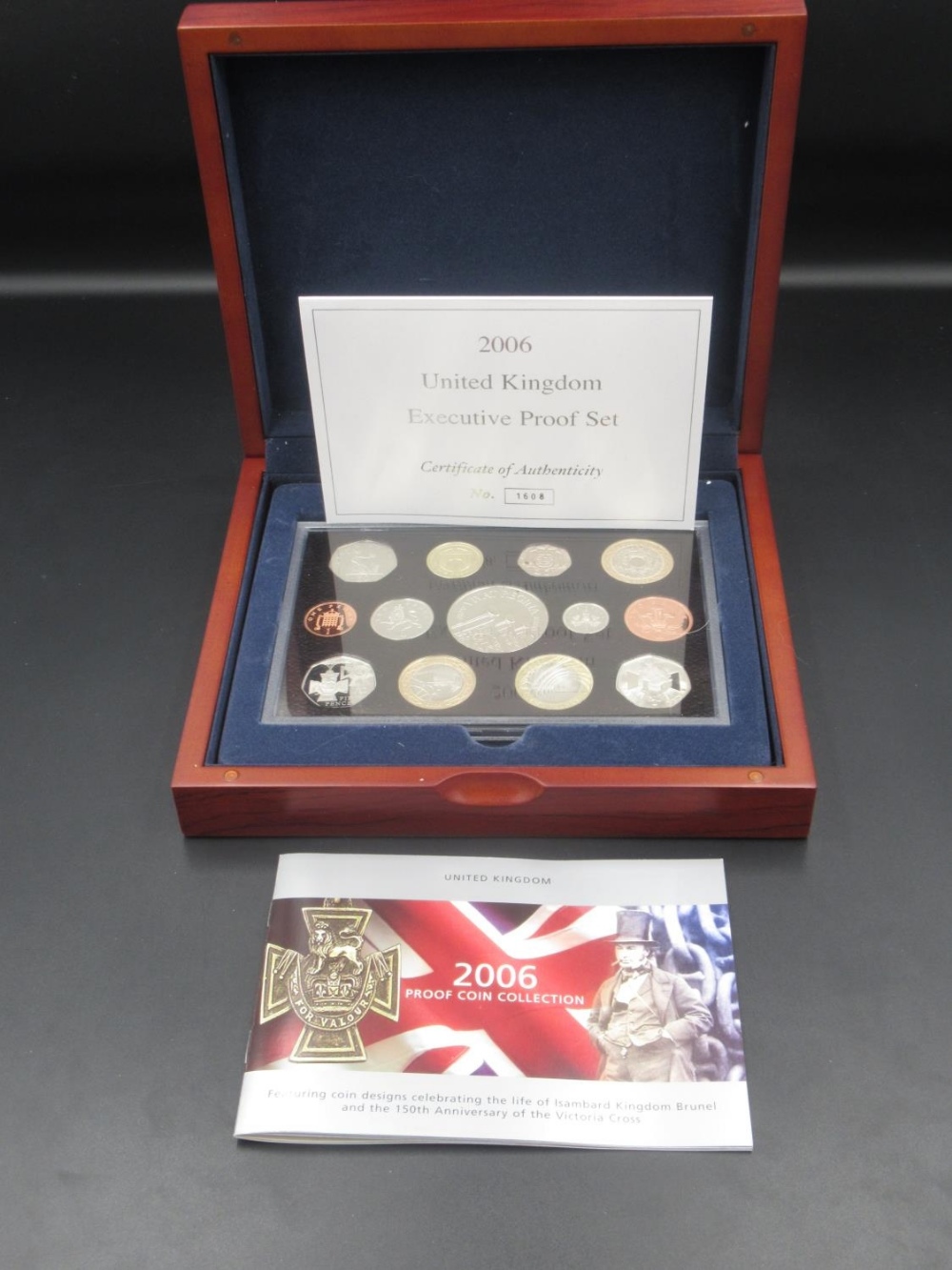 Royal Mint 2006 United Kingdom Executive Proof Set, Limited Edition no.1608/5000 in original box