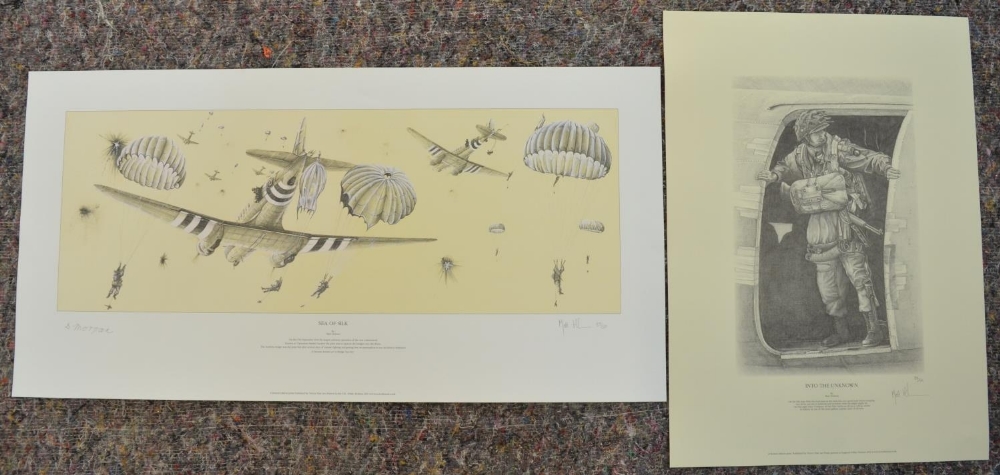 Two limited edition military prints by Matt Holness, both signed and numbered in pencil by the