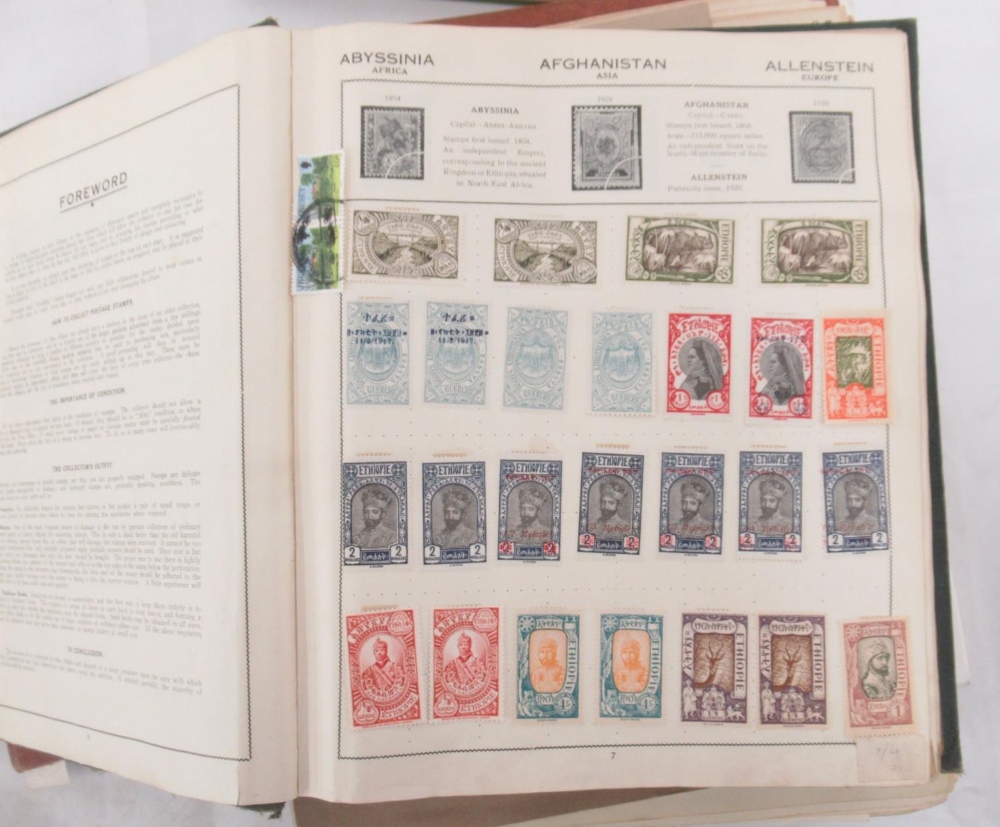 Assorted collection of British and International stamps predominantly c20th in folders/albums and - Image 11 of 13