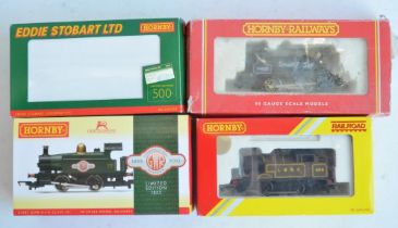 Four boxed OO gauge 0-4-0 electric steam train models from Hornby to include a Smokey Joe Class