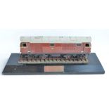 Attractive large scale (approx 1/32) static (non-motorised) Hunslett NIR 101 Class diesel electric