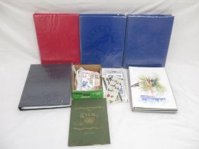 Assorted collection of FDC's and stamps in 5 folders/albums, and loose, also the Royal Mail Year