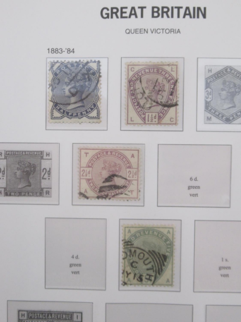 A collection of 6 folders containing assorted GB stamps from the c19th & c20th covering Queen - Image 8 of 21