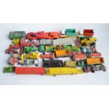 Suitcase containing a large number of mostly vintage diecast model vehicles to include Lesney,