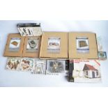 Collection of 1/35 scale WWII diorama accessories, figure sets and scenic settings to include