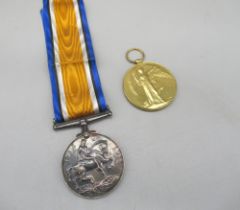 WWI Victory medal and 1914-18 war medal. To 4119 PTE H. Ludlam of the Royal Lancashire Regiment