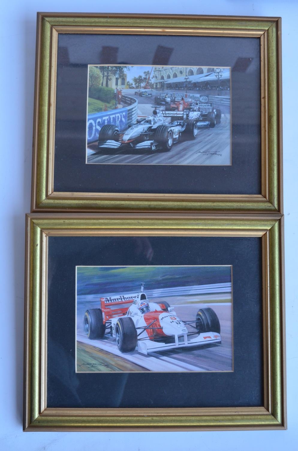 Collection of mostly David Coulthard related prints and books to include 'Victory At Monaco' - Image 4 of 12