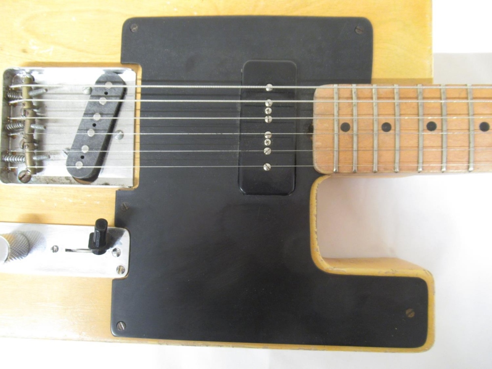 Brian Eastwood 'Victor Brox Model' Boardcaster custom made 6 string guitar, L96cm with a/f travel - Image 4 of 7