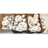 Large collection of Royal Worcester Evesham pattern tableware, incl. cake stand, jugs, dishes,