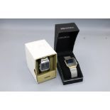 Casio AQ-230A Ani Digi stainless steel wristwatch, W30.4mm and Sekonda gold plated and stainless
