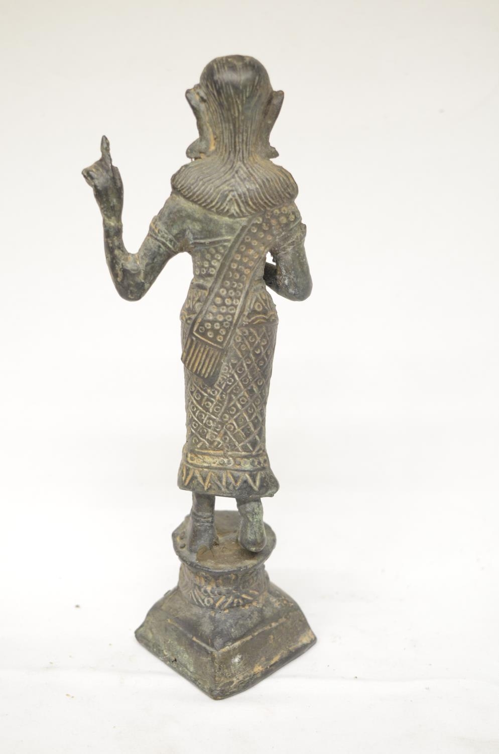 Antique metal statue of Vishnu, H22cm (Victor Brox collection) - Image 2 of 3