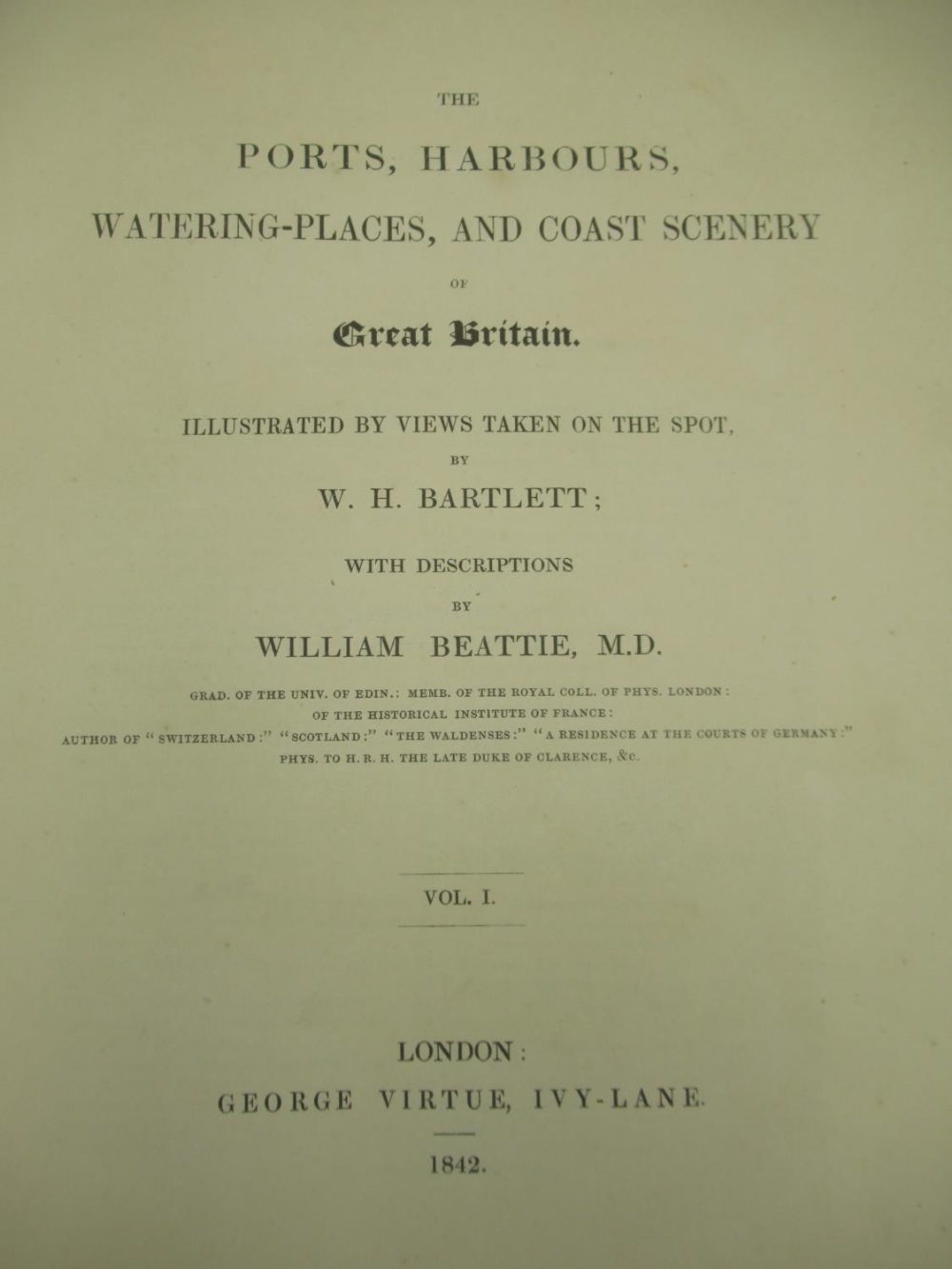 Beattie(William) The Ports Harbours Watering-Places and Coast Scenery of Great Britain, - Image 3 of 3