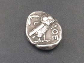 Attica, Athens, Tetradrachm obv. Helmeted head of Athena facing right, rev. Owl standing right,