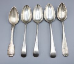 Georgian silver monogrammed tablespoon by Richard Crossley, London, 1796, Georgian silver