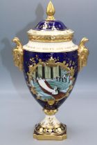 Coalport 'St Paul's' urn and cover, to commemorate the marriage of HRH The Prince of Wales and