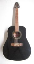 Stagg model. SW205/12-BK serial no. 0706/149 12 string acoustic guitar, lacking 3 strings,