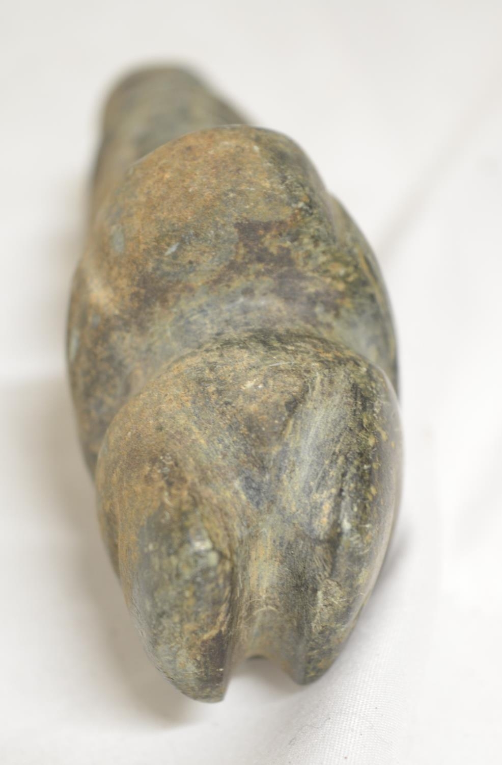 Carved green stone figure, likely ancient Mezcala civilisation. H5" (Victor Brox collection) - Image 5 of 5