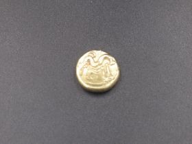 Celtic Gallo-Belgic Ambiani gold stater (6.1g) (Victor Brox collection)