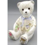 Royal Crown Derby, Christening Teddy commemorative paperweight for the birth of H.R.H Prince George,