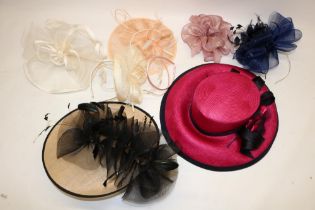 Five ladies formal dress fascinators, and a ladies hat (6)