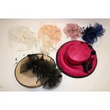Five ladies formal dress fascinators, and a ladies hat (6)