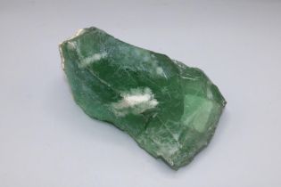 Green mineral hardstone reportingly Kahurangi Pounamu, New Zealand jade, L15cm