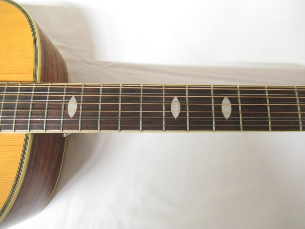 Harmony Model no. H 6860-12, 12 string acoustic guitar, lacking 1 string (Victor Brox collection) - Image 4 of 7