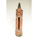 Chinese wooden carved slit drum, (Victor Brox collection)