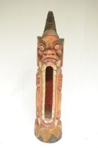 Chinese wooden carved slit drum, (Victor Brox collection)