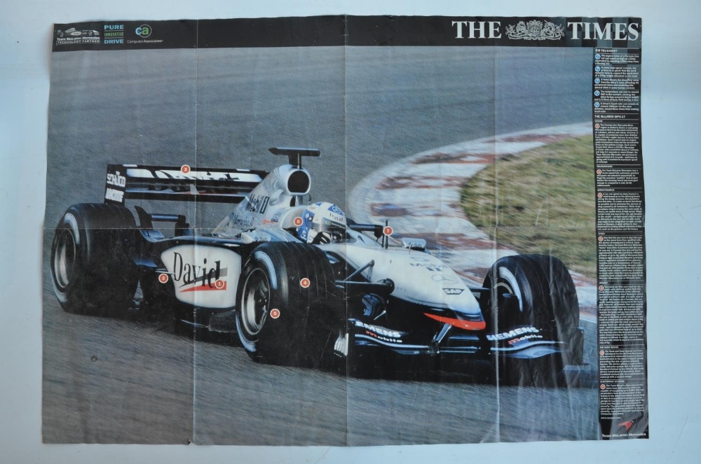 Collection of mostly David Coulthard related prints and books to include 'Victory At Monaco' - Image 10 of 12