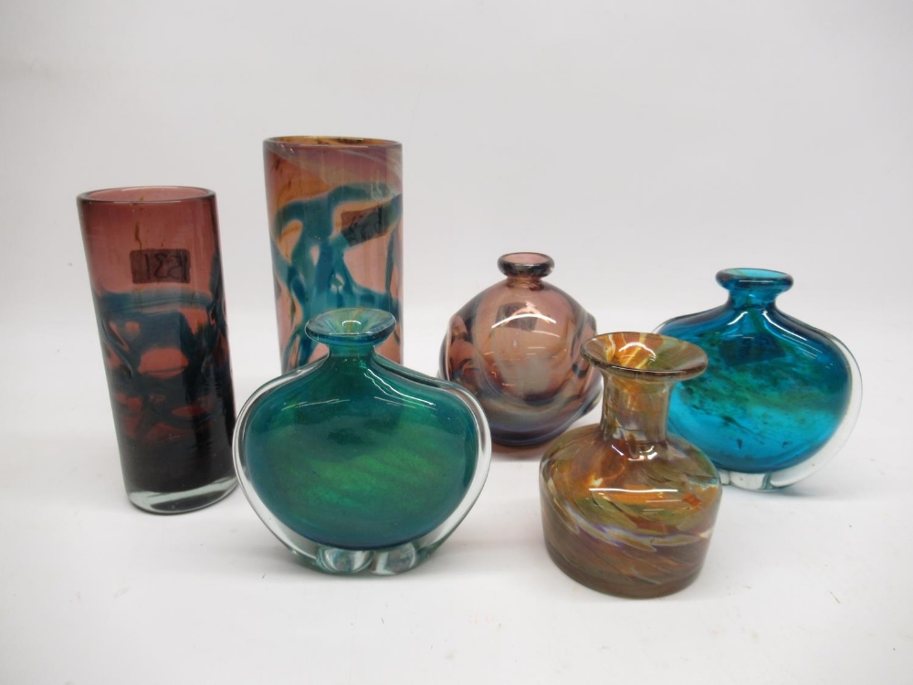 Collection of Mdina style glassware (6)