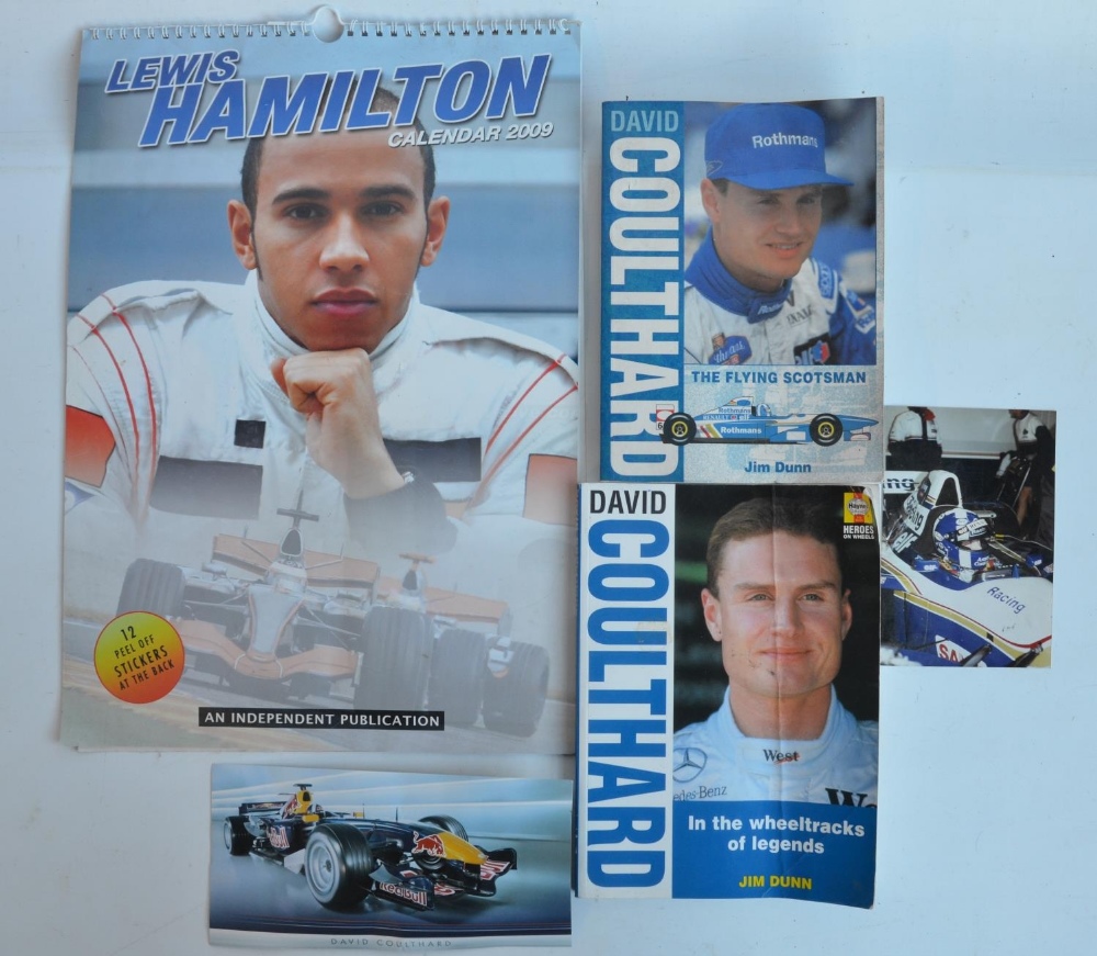 Collection of mostly David Coulthard related prints and books to include 'Victory At Monaco' - Image 9 of 12