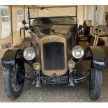 Classic 1928 Austin 12 Clifton Tourer in blue. 1631cc petrol, historic vehicle classification, 4