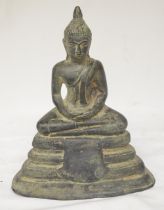 Bronze statue of Buddha, H22cm (Victor Brox collection)