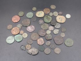 Collection of Ancient coins to inc. Sestertius, etc. from Rome, Celtic tribes, etc. (47 coins) (