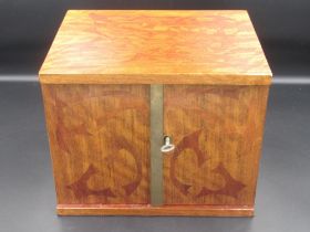 Fourteen drawer coin cabinet, with single lock, W22.2cm H18cm D17.8cm