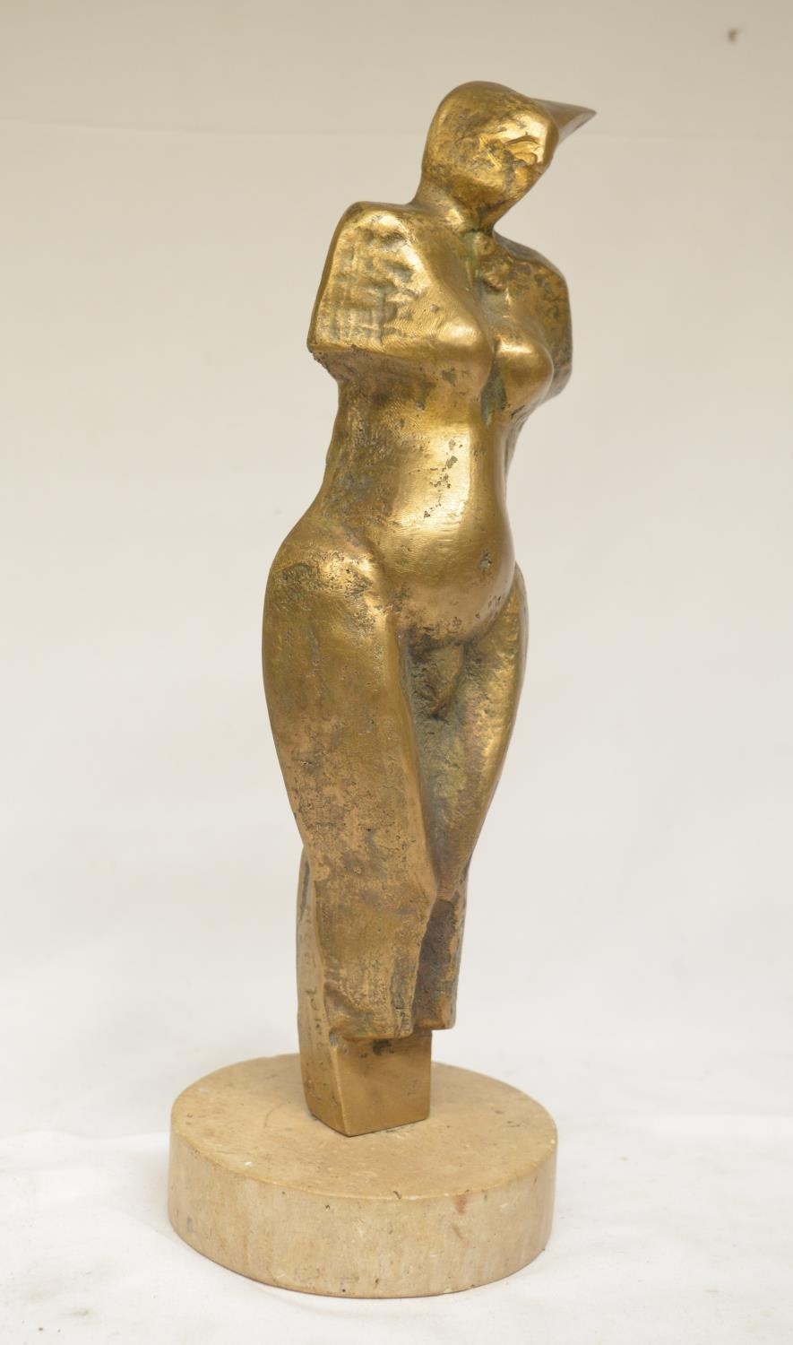 Collection of solid cast metal figurines to include an abstract lady by Tegorel and dated - Image 4 of 6