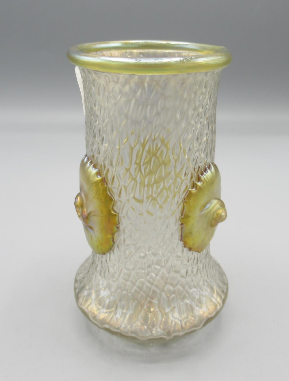 Loetz Nautilus iridescent glass vase, H13.5cm - Image 2 of 2