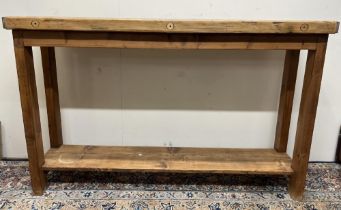 Contemporary rustic style console table, 139 x 36 x 86cm