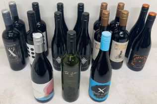 Collection of various predominantly New World red wines (17)